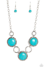 Load image into Gallery viewer, Saharan Scope Blue Necklace
