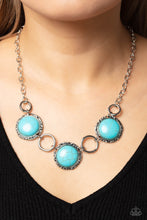 Load image into Gallery viewer, Saharan Scope Blue Necklace