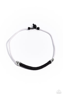Corded Chivalry White Urban Necklace