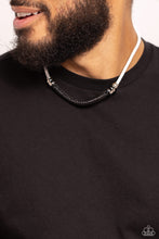 Load image into Gallery viewer, Corded Chivalry White Urban Necklace