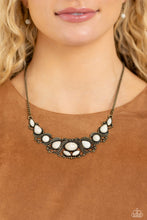 Load image into Gallery viewer, EYE Wish I May Brass Necklace