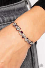 Load image into Gallery viewer, Intertwined Illusion Purple Bracelet