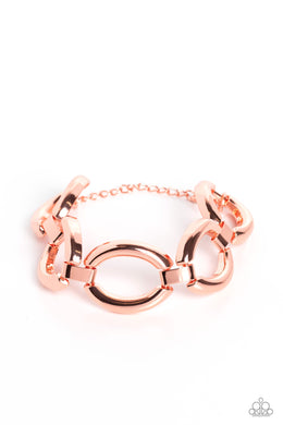 Constructed Chic Copper Bracelet