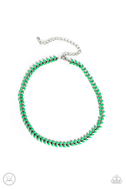Grecian Grace Green Choker