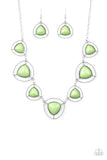Load image into Gallery viewer, Make a Point Green Necklace
