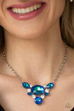 Load image into Gallery viewer, Cosmic Coronation Blue Necklace