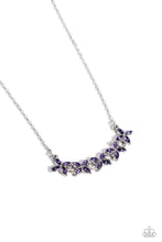 Load image into Gallery viewer, Floral Fanfare Purple Necklace