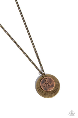 Gilded Guide Brass Necklace