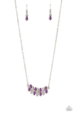 Load image into Gallery viewer, Lustrous Laurels Purple Necklace