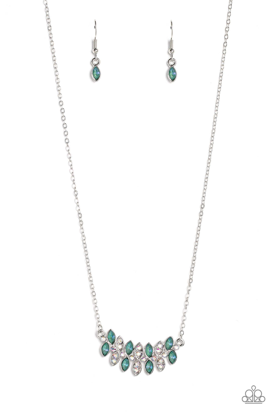 Lustrous Laurels Green Necklace