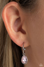 Load image into Gallery viewer, Teardrop Tassel Pink Earrings