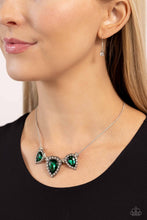 Load image into Gallery viewer, Majestic Met Ball Green Necklace