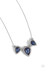 Load image into Gallery viewer, Majestic Met Ball Blue Necklace