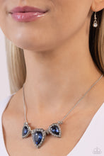 Load image into Gallery viewer, Majestic Met Ball Blue Necklace