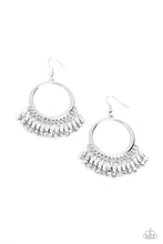 Load image into Gallery viewer, Fringe Fanfare Silver Earrings