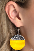 Load image into Gallery viewer, SHELL Out Yellow Earrings