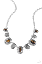 Load image into Gallery viewer, Textured Trailblazer Brown Necklace