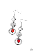 Load image into Gallery viewer, Marble Montage Red Earrings
