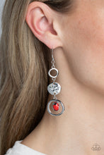 Load image into Gallery viewer, Marble Montage Red Earrings