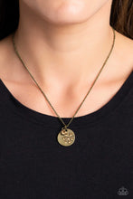 Load image into Gallery viewer, Dandelion Delight Brass Necklace
