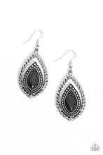 Load image into Gallery viewer, Twisted Trailblazer Black Earrings