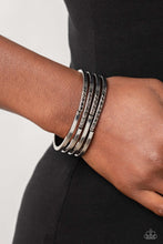 Load image into Gallery viewer, Labyrinth Lure Silver Hinged Bracelet
