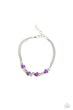 Load image into Gallery viewer, Smitten Sweethearts Purple Bracelet