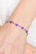 Load image into Gallery viewer, Smitten Sweethearts Purple Bracelet