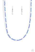 Load image into Gallery viewer, Beaded Blitz Blue Necklace