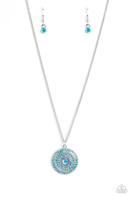 Mandala Masterpiece Blue Necklace