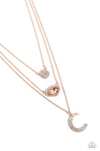 Load image into Gallery viewer, Lunar Lineup Rose Gold Necklace