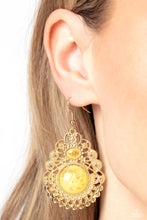 Load image into Gallery viewer, Welcoming Whimsy Yellow Earrings