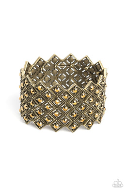 DECO in the Rough Brass Bracelet