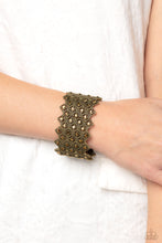 Load image into Gallery viewer, DECO in the Rough Brass Bracelet
