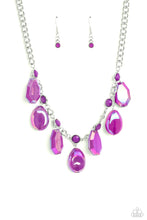 Load image into Gallery viewer, Maldives Mural Purple Necklace