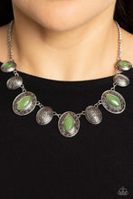 Load image into Gallery viewer, Textured Trailblazer Green Necklace