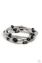 Load image into Gallery viewer, Geometric Guru Black Bracelet