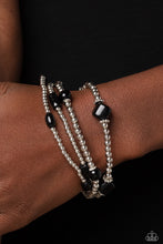 Load image into Gallery viewer, Geometric Guru Black Bracelet