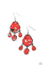 Load image into Gallery viewer, Organic Optimism Red Earrings