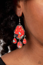 Load image into Gallery viewer, Organic Optimism Red Earrings