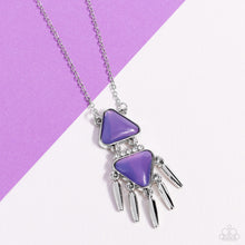 Load image into Gallery viewer, Under the FRINGE Purple Necklace