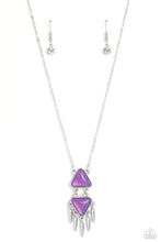 Load image into Gallery viewer, Under the FRINGE Purple Necklace