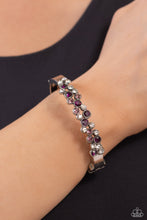 Load image into Gallery viewer, Big City Bling Purple Hinged Bracelet