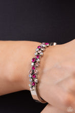 Load image into Gallery viewer, Big City Bling Pink Hinged Bracelet