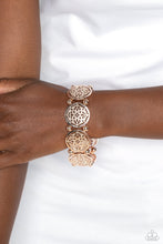Load image into Gallery viewer, Filigree Fanfare Rose Gold Bracelet