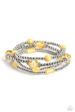 Load image into Gallery viewer, Geometric Guru Yellow Bracelet