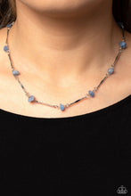 Load image into Gallery viewer, Chiseled Construction Blue Necklace