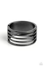 Load image into Gallery viewer, Wayward Warrior Black Hinged Bracelet