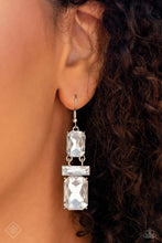 Load image into Gallery viewer, CHAIN Check White Earrings
