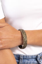Load image into Gallery viewer, Grounded Grace Brass Hinged Bracelet